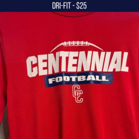 Medium Red Centennial Football Dri-Fit Shirt item