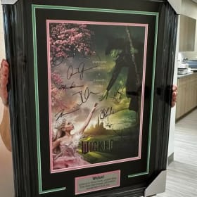 Framed Autographed Wicked Movie Poster item