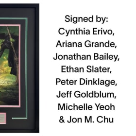 Framed Autographed Wicked Movie Poster item