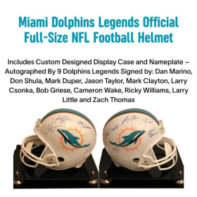 Miami Dolphins Legends Autographed Helmet item