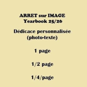 Dédicace 1/4 page item