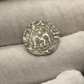 Billion Silver Denier Crusader Coin item