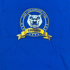 Zip-Up Hoody - King Logo on Back - Blue and Grey Available item