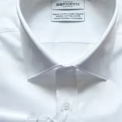 Cotton-Sateen White Dress Shirt Comfort Fit size 16 1/2 item