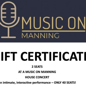 Music On Manning House Concert Tickets item