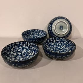 Japanese Tachikichi Small Ceramic Bowls (Set of 4) item