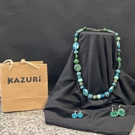 Blue Green Kazuri set item
