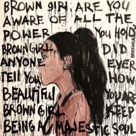 Limited Print of Brown Girl by 5ivefingaz item