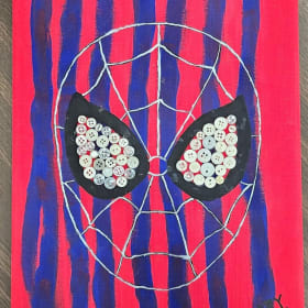 Red Spiderman Painting item