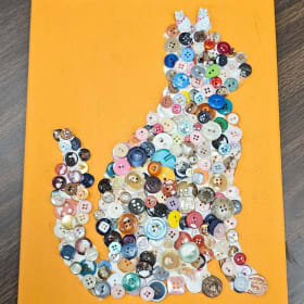 Button Cat Painting item