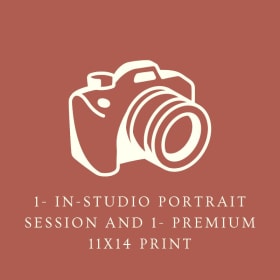 1- In-Studio Portrait Session and 1- Premium 11x14 Print item