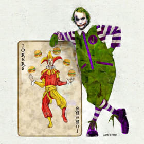 Artist Scott Templeton "Joker McDonald" item