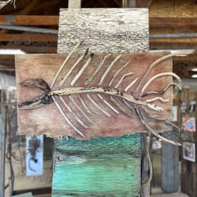 Driftwood Version of the Biennale Fish item