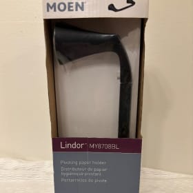 Moen Lindor Chrome pivoting paper holder item