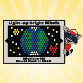 Single World Finals Lite-Brite Pin item