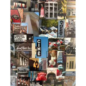 Own a Snapshot of Athens History - Framed Sally Ross Collage item