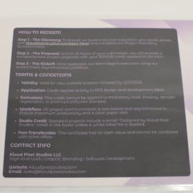 "Website Build” item