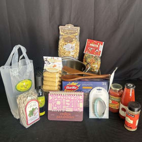 Lot #46 AHS Clarinet Section Basket, "Pastabilities" item