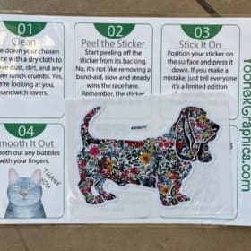 Sticker - Flower Meadow Basset item