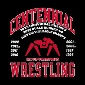 Centennial Wrestling T-shirt item