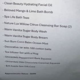 Mrs. Fuata’s Class - Spa Basket (Value $200) item