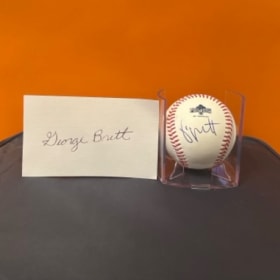 Photo of George Brett Signed Baseball