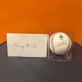 Photo of Salvador Perez signed baseball