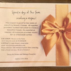 Certificate for Mosaics on the Farm item