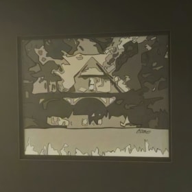 Framed Watercolor item