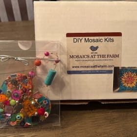 Mosaic ornament and DIY mosaic kit item