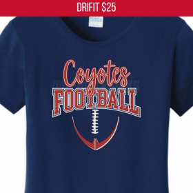 Large Coyotes Football Fitted Dri-FIT T-Shirt item