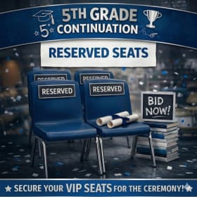 Photo of 9. 5th Grade Continuation: Four Reserved Front Row Seats