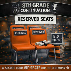 Photo of 10. 8th Grade Continuation: Four Reserved Front Row Seats