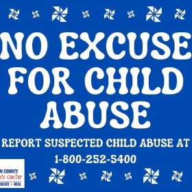 No Excuse for Child Abuse Yard Signs item