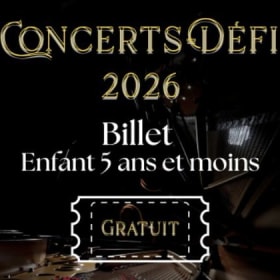 Entrée enfant 5 ans et moins item