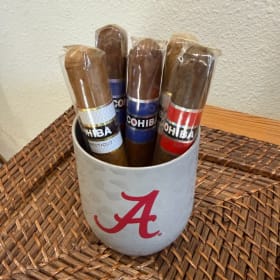 Wine Tumbler and 6 Cohiba Mix Set of Cigars - Set D item