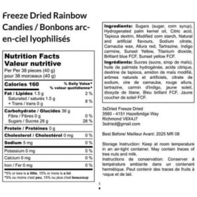 Freeze Dried Rainbow Candies item