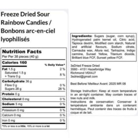 Freeze Dried Sour Rainbow Candies item