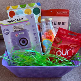 Sweet memories photo gift basket item