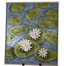 Waterlilies Acrylic Painting item