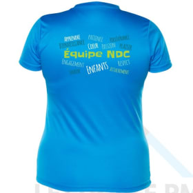 T-shirt dryfit performance bleu surf (FEMME) item