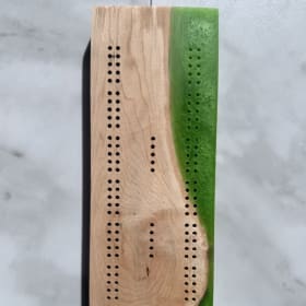 Handmade 60-Hole Cribbage Board (Local Artist) item