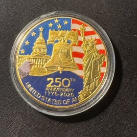 USA 250 Year Anniversary Gold Challenge Coin item