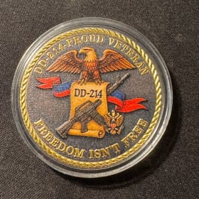 DD Form 214/"Not Dead Yet": Challenge Coin item