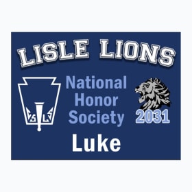 Photo of National Honor Society Yard Sign