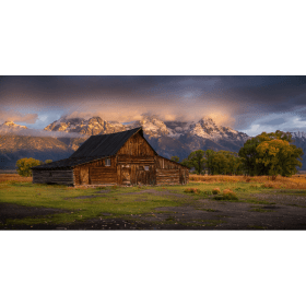 'At The Foot Of The Mountains' (Framed) by Matt Shannon item