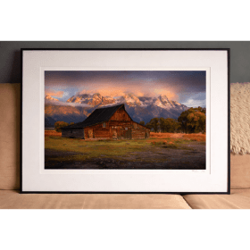 'At The Foot Of The Mountains' (Framed) by Matt Shannon item