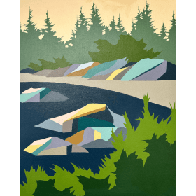 'Winter Greens' (Unframed) by Michelle Barkway item
