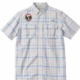 SRR Men's Short Sleeve Shirt (Baitfish Plaid Peach) item