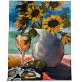 Oysters, Wine and Sunflowers item